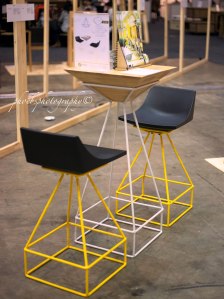 Prism Bar Stool & Table by Adrian Lim